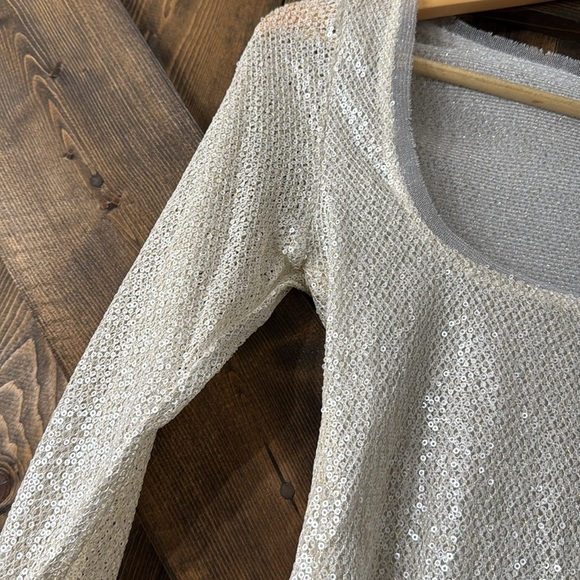FREE PEOPLE Late Night Disco Sequins Layering Top - Picture 8 of 13